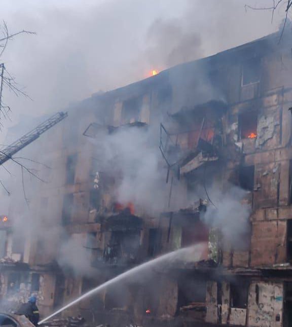 Разрушенный дом в Кривом Роге. Фото: глава Днепропетровской областной военной администрации Сергей Лысак / Telegram