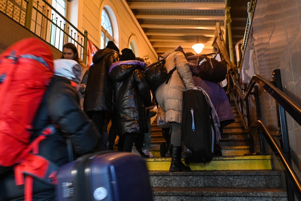 Украинские беженцы в Польше, декабрь 2022 года. Фото: Artur Widak / NurPhoto / Getty Images