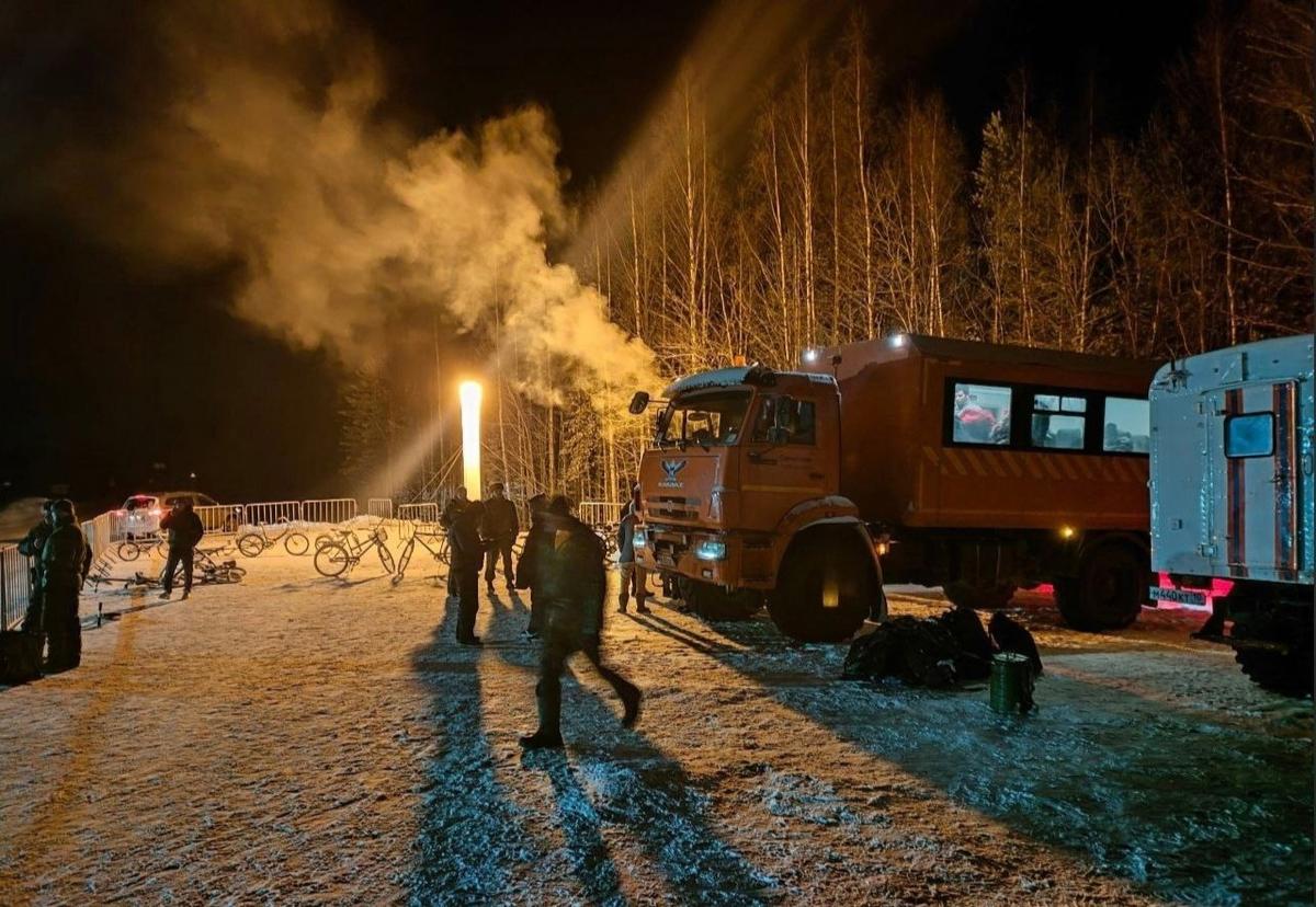 Пункт обогрева в Костомукшском районе Карелии. Фото: глава Костомукшского городского округа Сергей Новгородов / VK